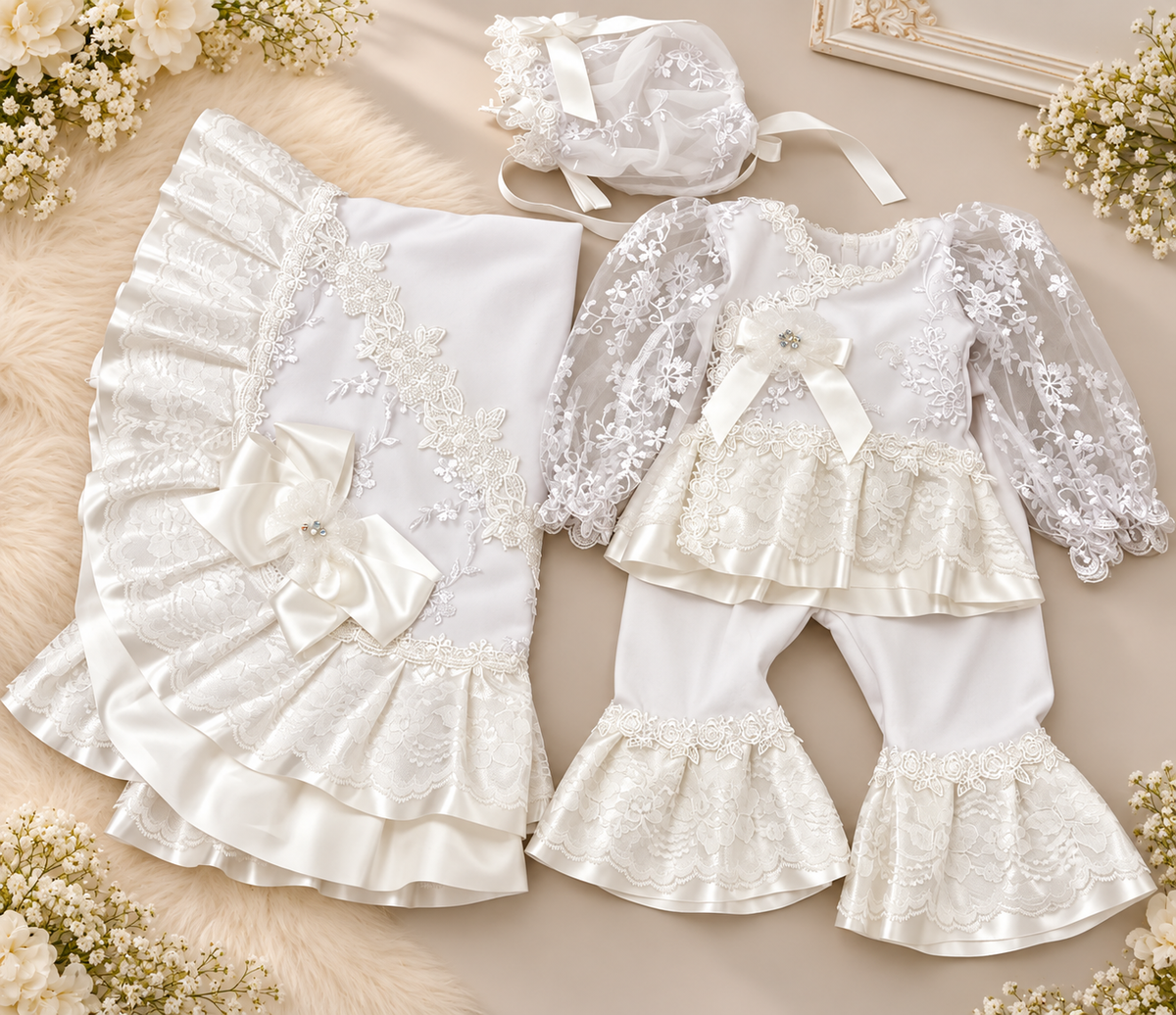 Bella White Floral Lace Take Me Home