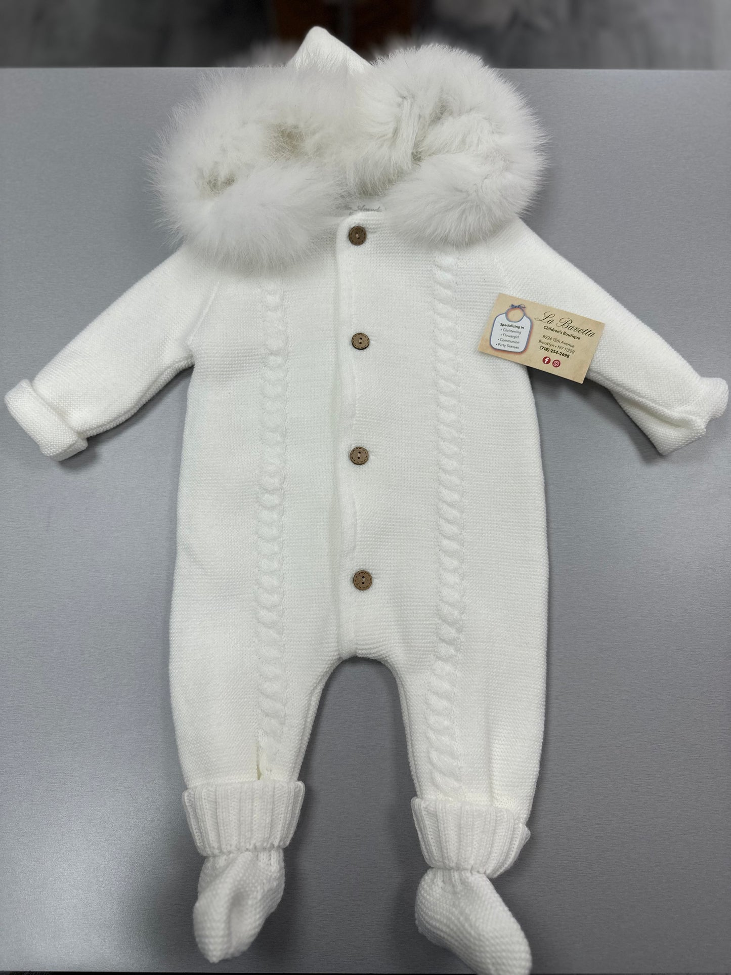 029-10205 knit snowsuit