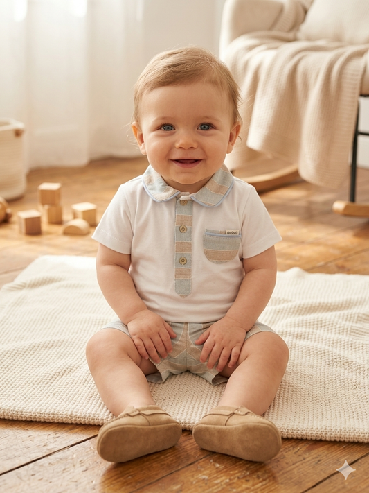 Baby Boy Polo shorts  Set