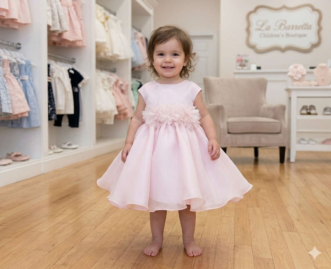 La Fleur Organza Dress Made In Italy