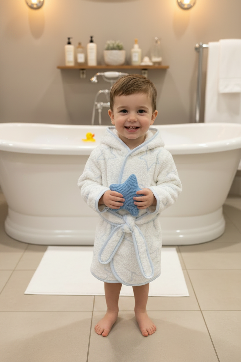 Hooded Terry Bathrobe for Baby & Toddler