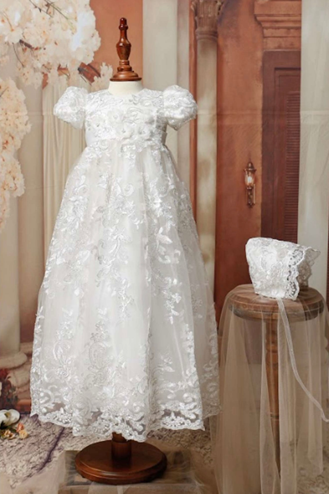 Girls Christening Baptism Christening La Bavetta New York labavettainc
