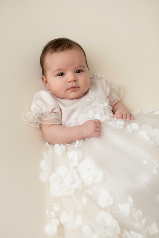Princess Daliana christening dress 3D lace