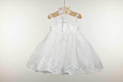 Sarah Louise Short Floral Christening Dress
