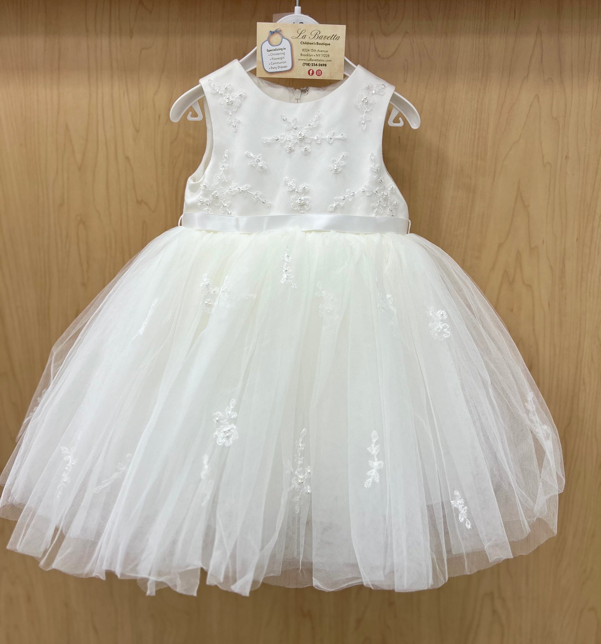 short baptism dress Girls Newborn Baptism