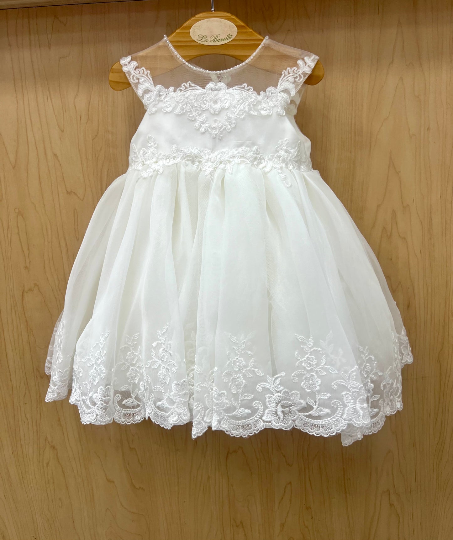 Sarah Louise Short Floral Christening Dress 