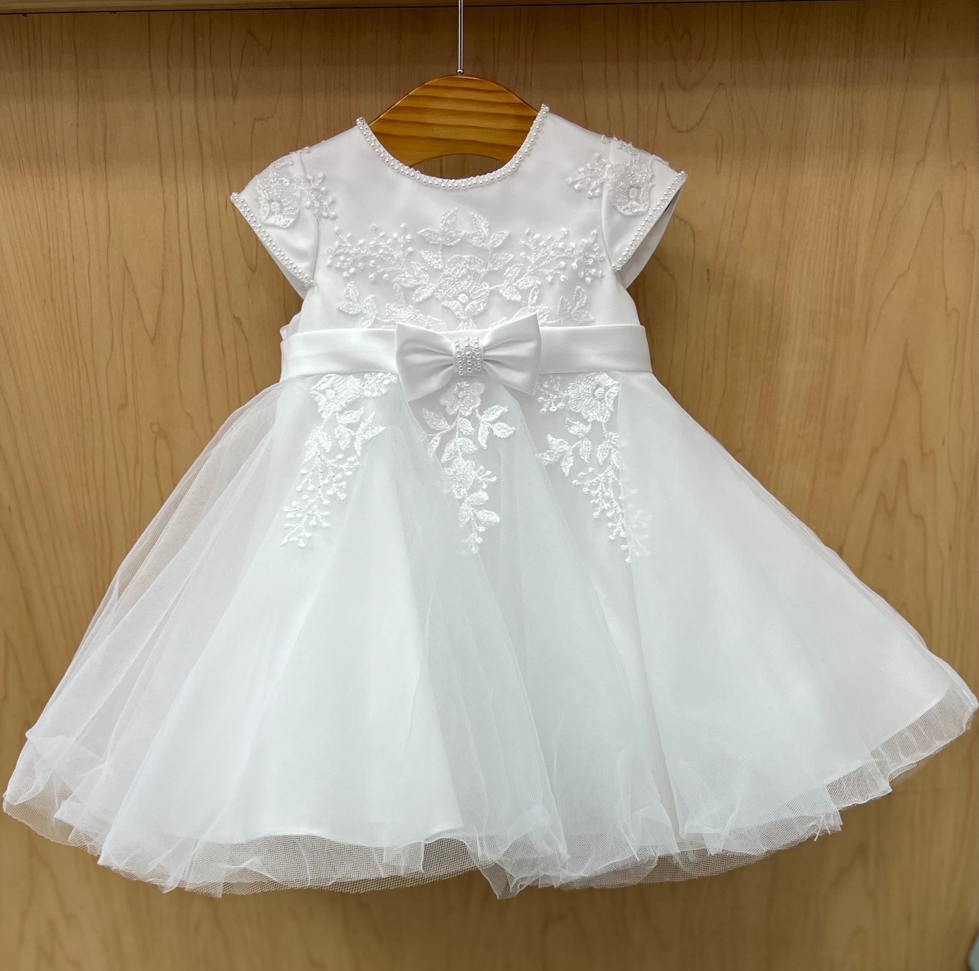 Sarah Louise White short special occasion Christening dress 