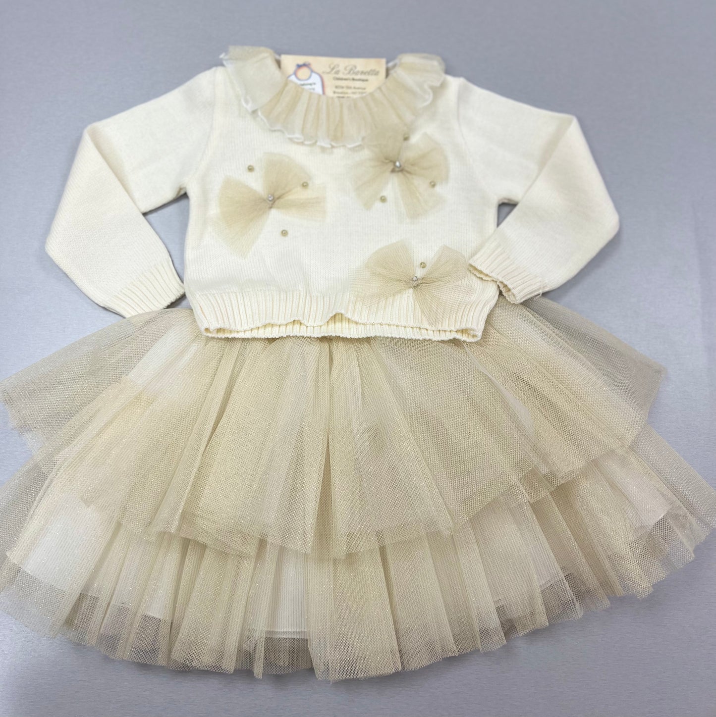 Tulle dress for the holiday season as christmas present