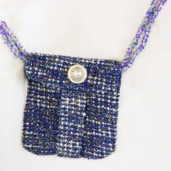 Tweed Mix Top w/ Purse with matching pants