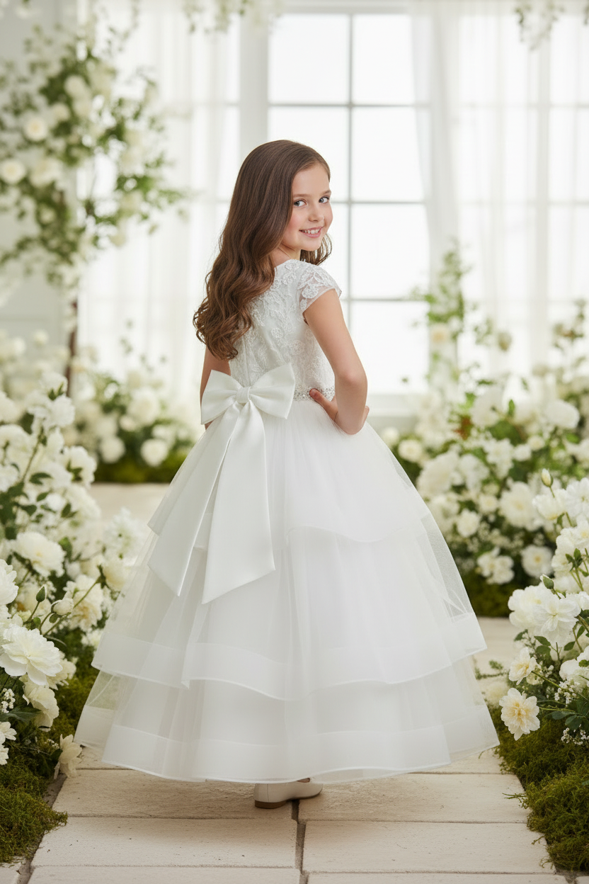 justin alexander lace wedding dress Lace Long Sleeve A-Line Wedding Dress main image 0