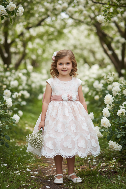 Girl wearing floral dress