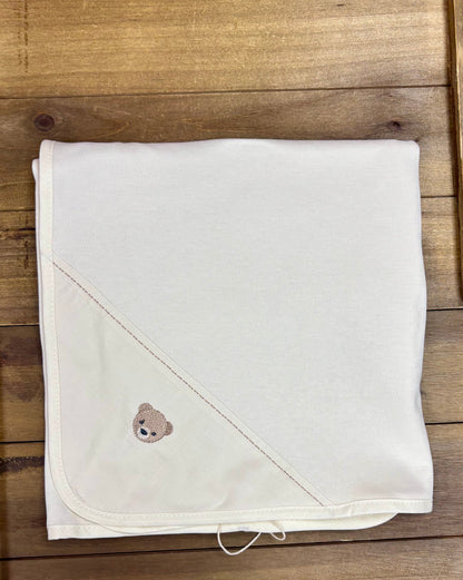 Tan Baby Bear Embroidered Take-Home Set