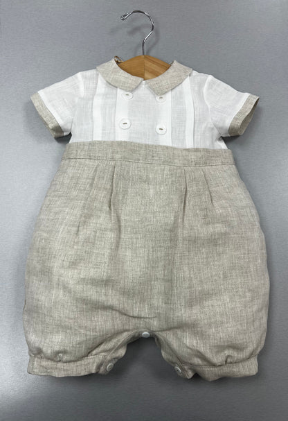 Bimbalo  babyboy linen  romper 6591
