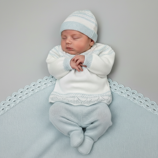 Ruben boys cotton knit take me home set