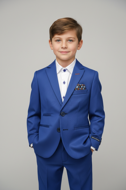 Leo & Zachary Boys suitcBLZ475 AZULEJO DOT
