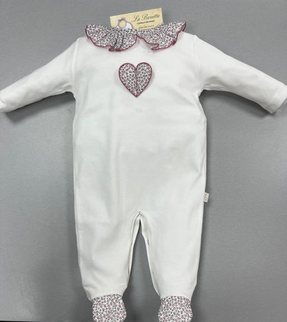 LY501G6 baby girls cotton romper
