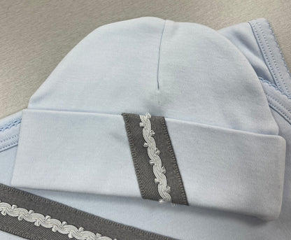 Light blue Newborn Take Me Home Boy Set | La Bavetta | New York
