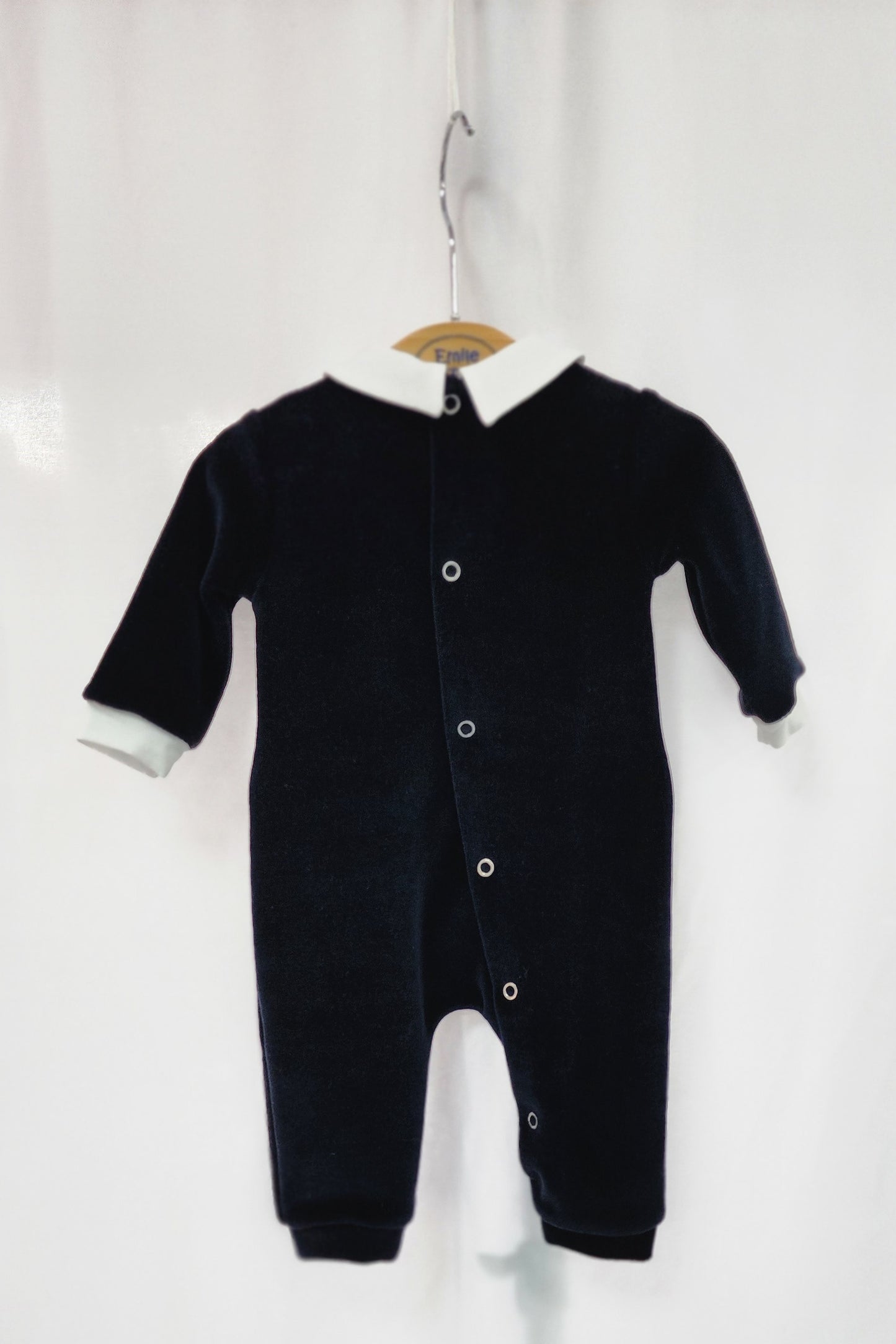 Bimbalo Boys One Piece Black Velvet Tuxedo Jumpe 6224