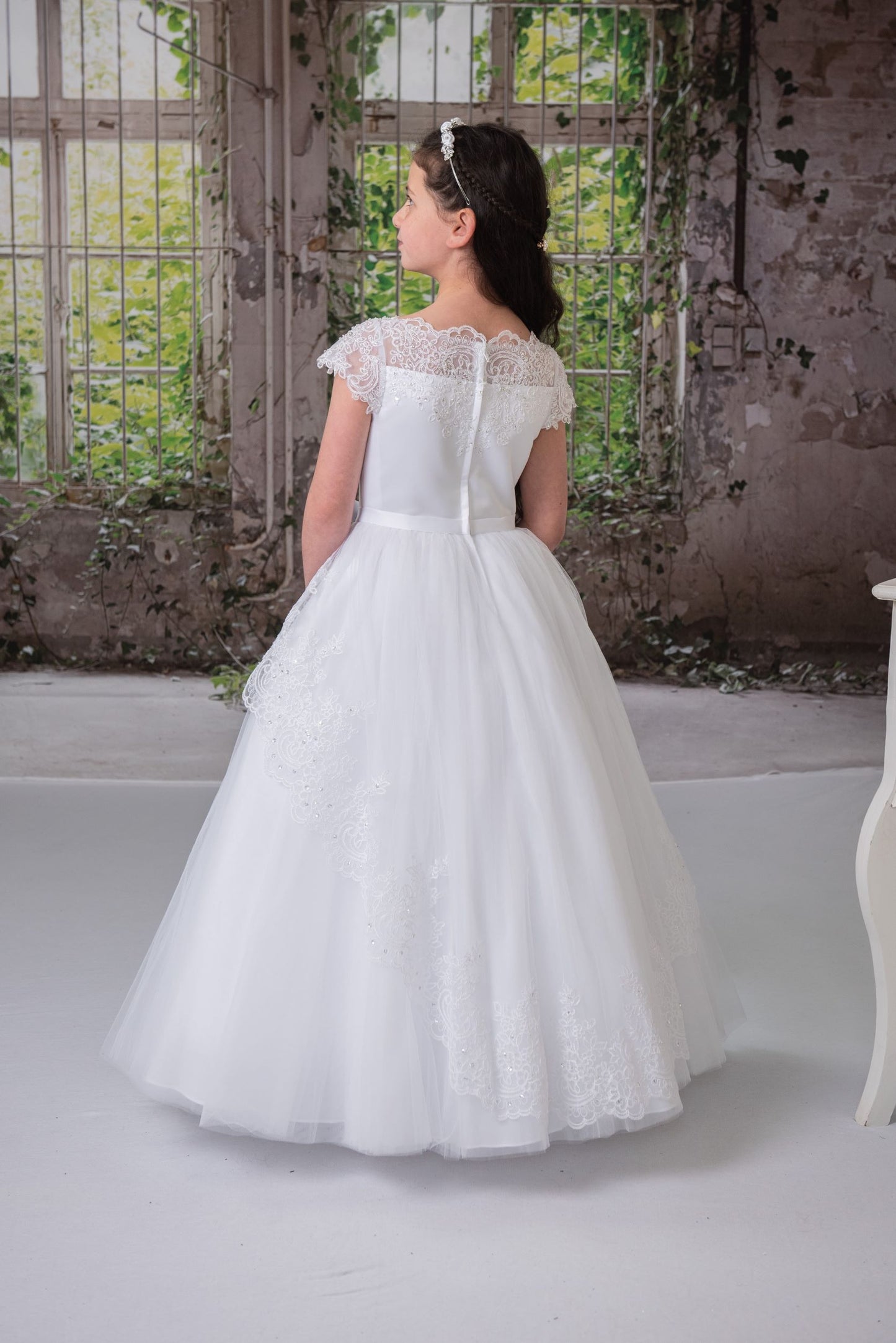 Back Catholic Communion girls dress by La Bavetta