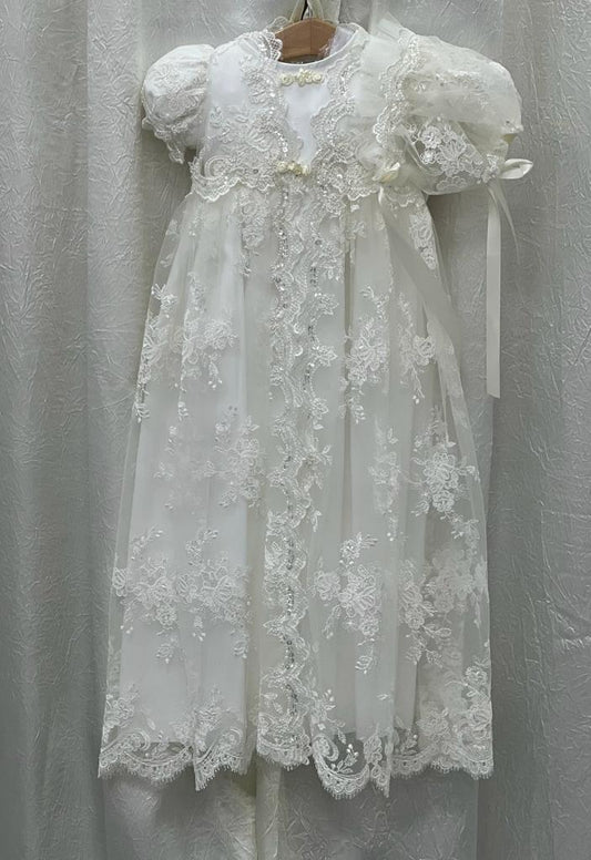 Nancy piccolo bacio christening dress by La Bavetta