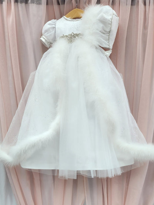 Piccolo Bacio christening frozen dress by La Bavetta