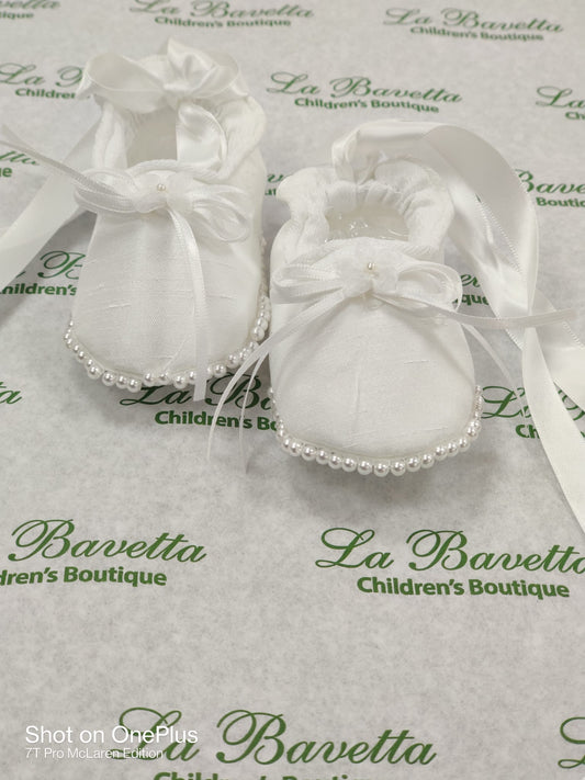 Girls Christening shoes | Christening Accessories | La Bavetta | NYC