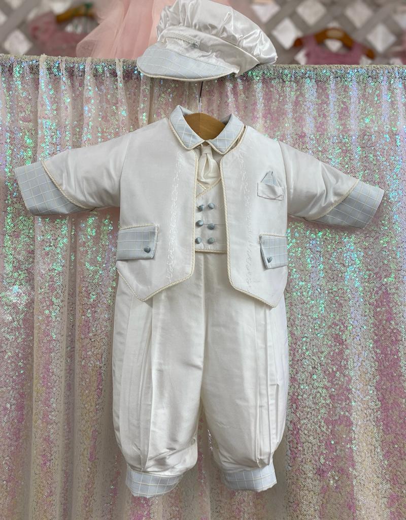 Piccolo Bacio Blue Willie christening suit