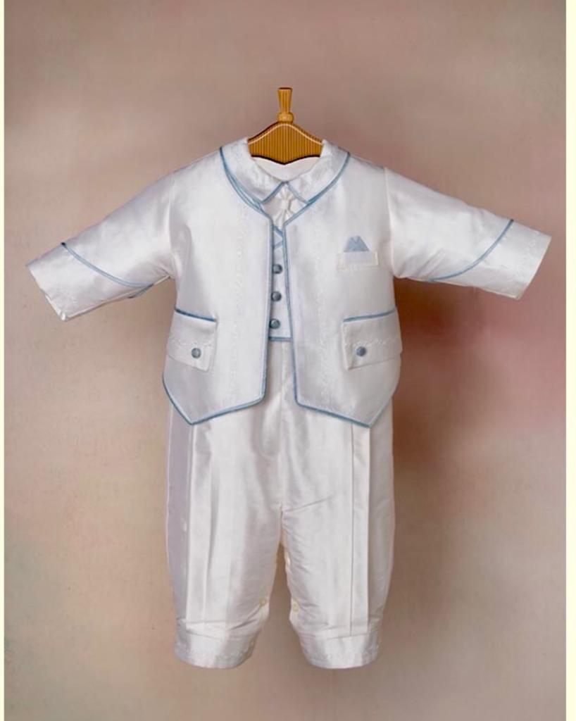 Blue Nunzio Baptism outfit | La Bavetta | New York