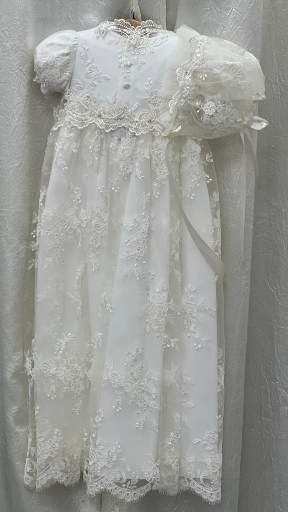Nancy by Piccolo Bacio | Girls Baptism Outfit | La Bavetta | NYC