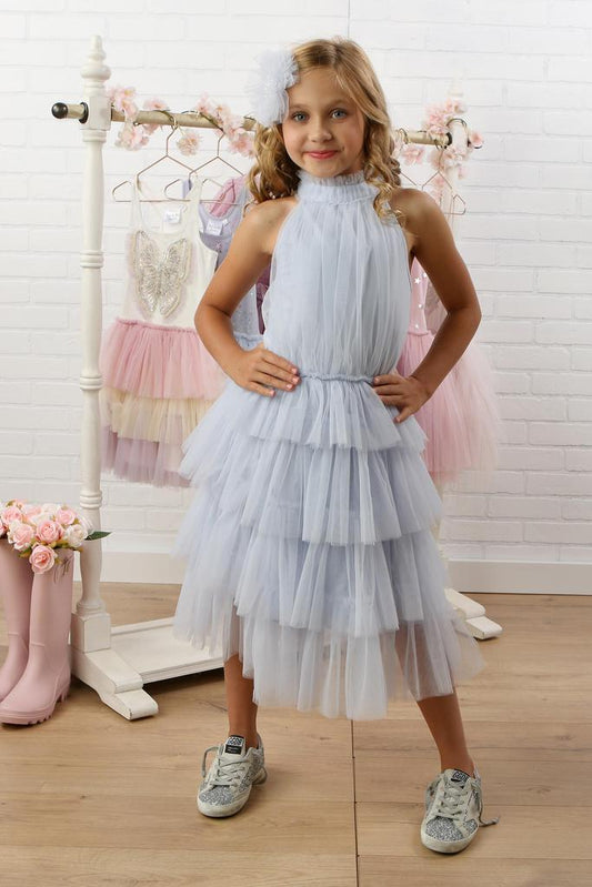 Sky Blue Halter Top Girl's dress | Holiday season | La Bavetta | NYC